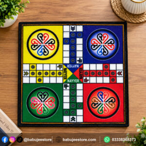 Large colourful four-player Ludo mat board